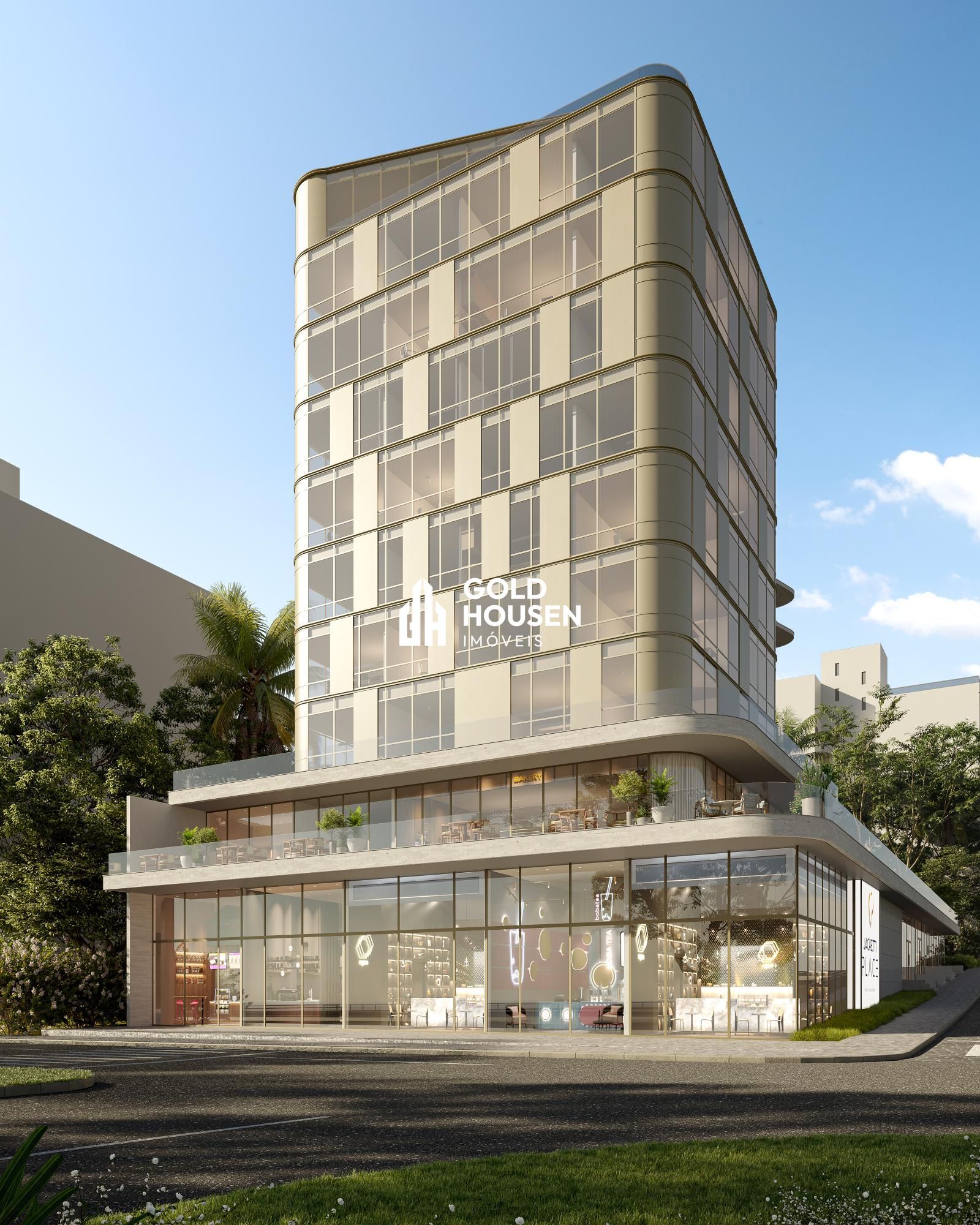 Sala comercial com terraço na planta no Universitário - Lajeado/RS