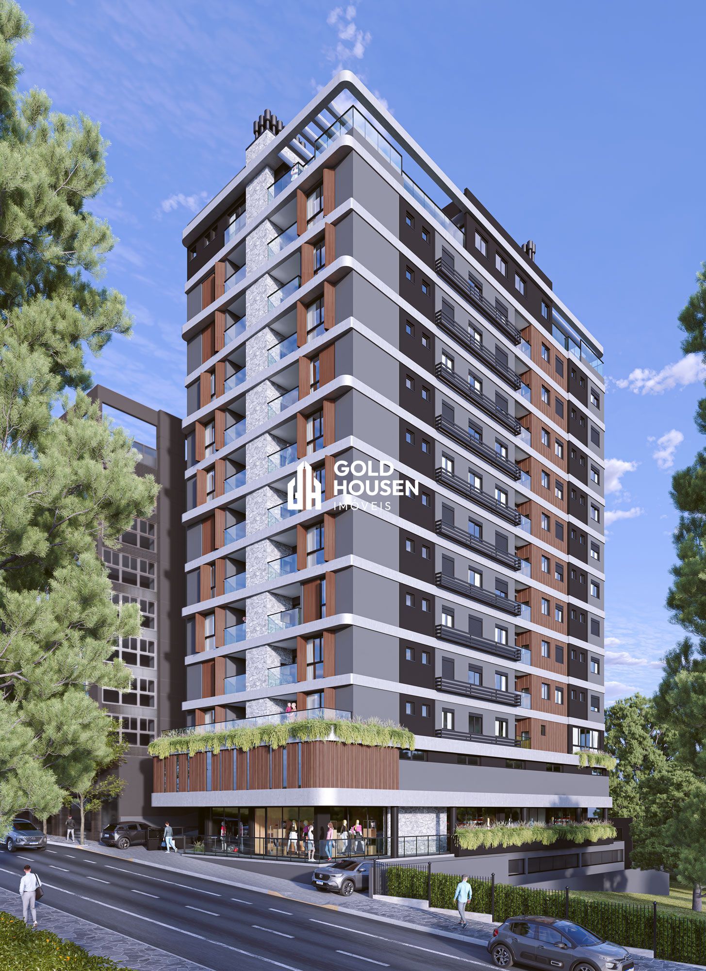 Apartamento Garden novo em construção com 3 dormitórios no Centro da cidade