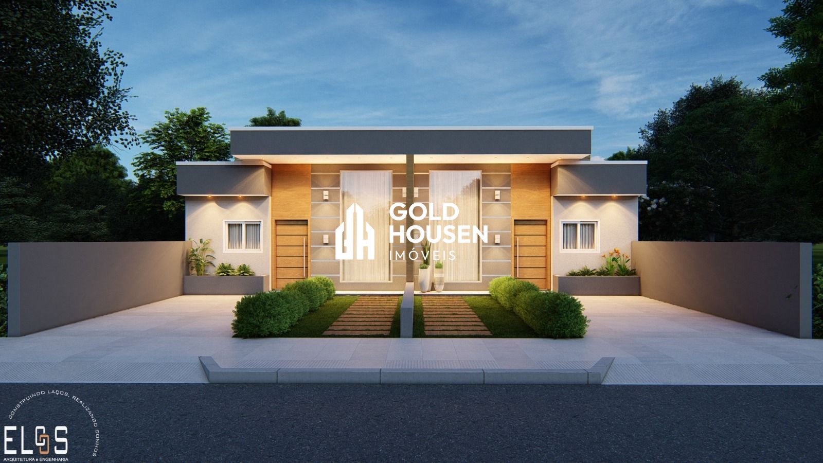 Casa geminada com 3 dormitórios sendo 1 suíte no Moinhos D'Água - Lajeado/RS