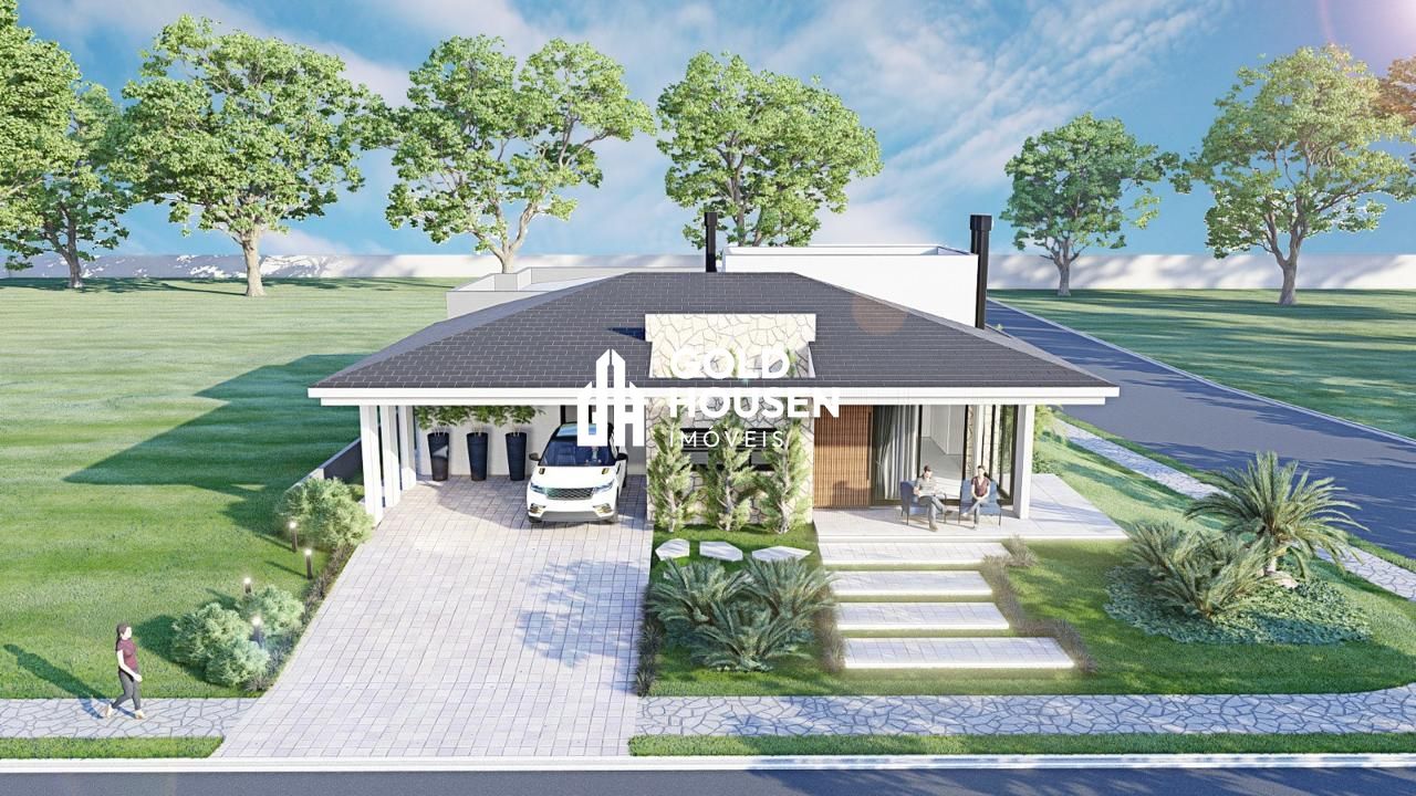 Casa plana com 3 suítes e piscina em condomínio fechado em Conventos - Lajeado/RS