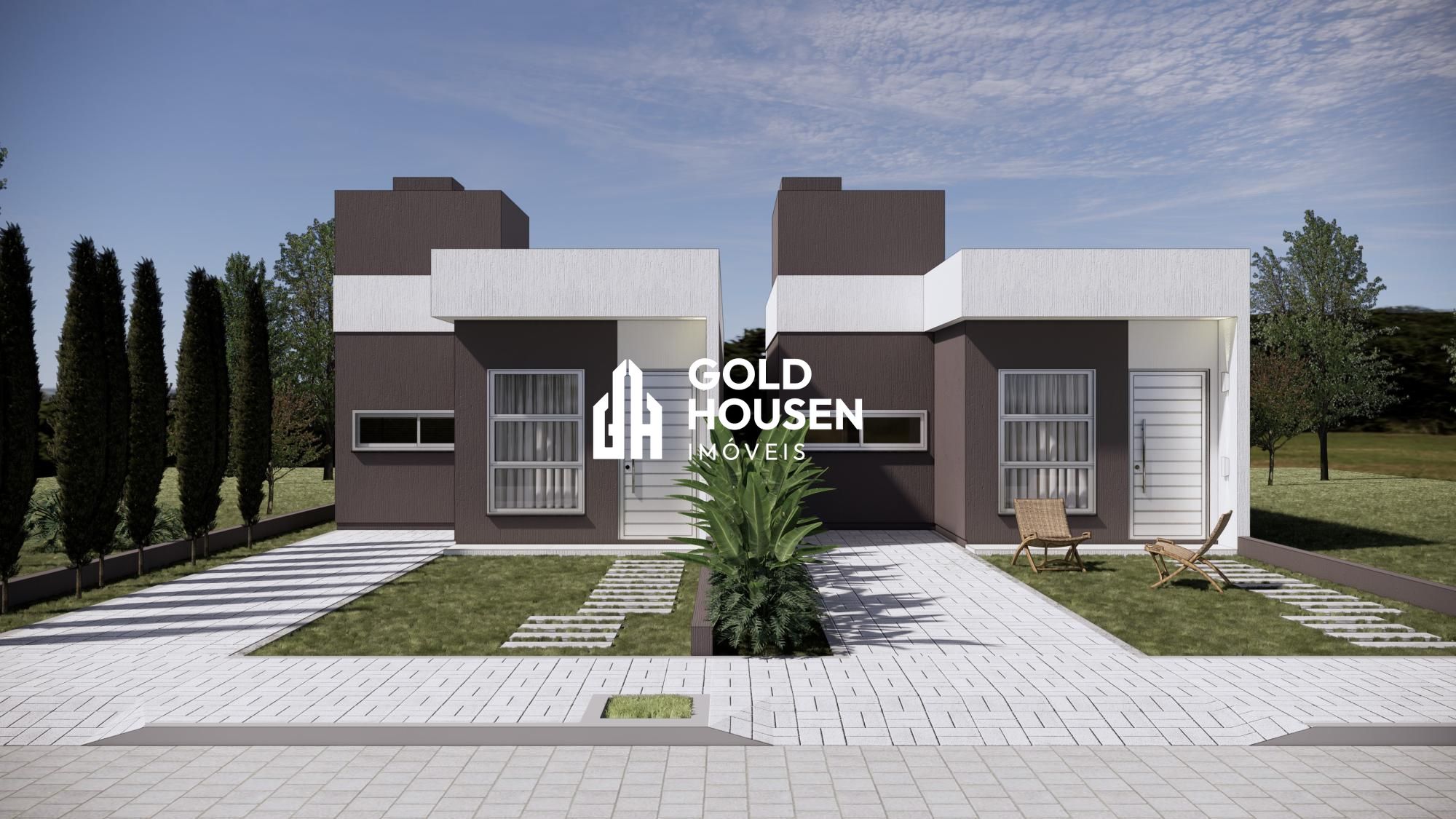 Casa plana com 3 dormitórios e pátio em São Bento - Lajeado/RS