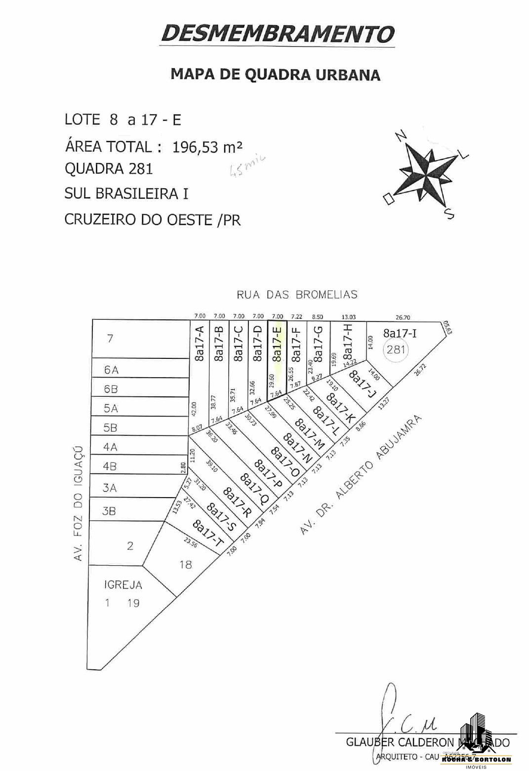Terreno à venda, 196m² - Foto 1