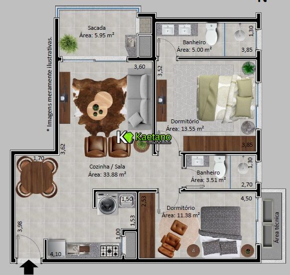 Apartamento, 2 quartos, 83 m² - Foto 14