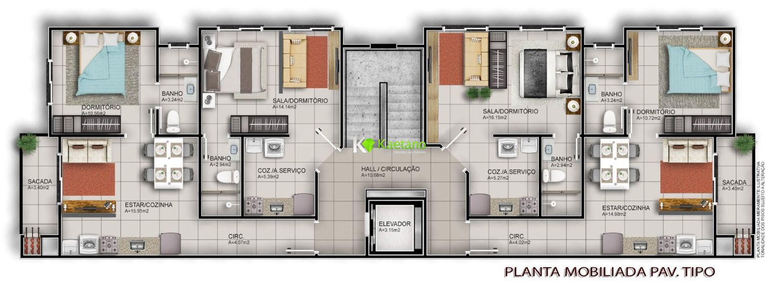 Apartamento à venda com 1 quarto, 28m² - Foto 3