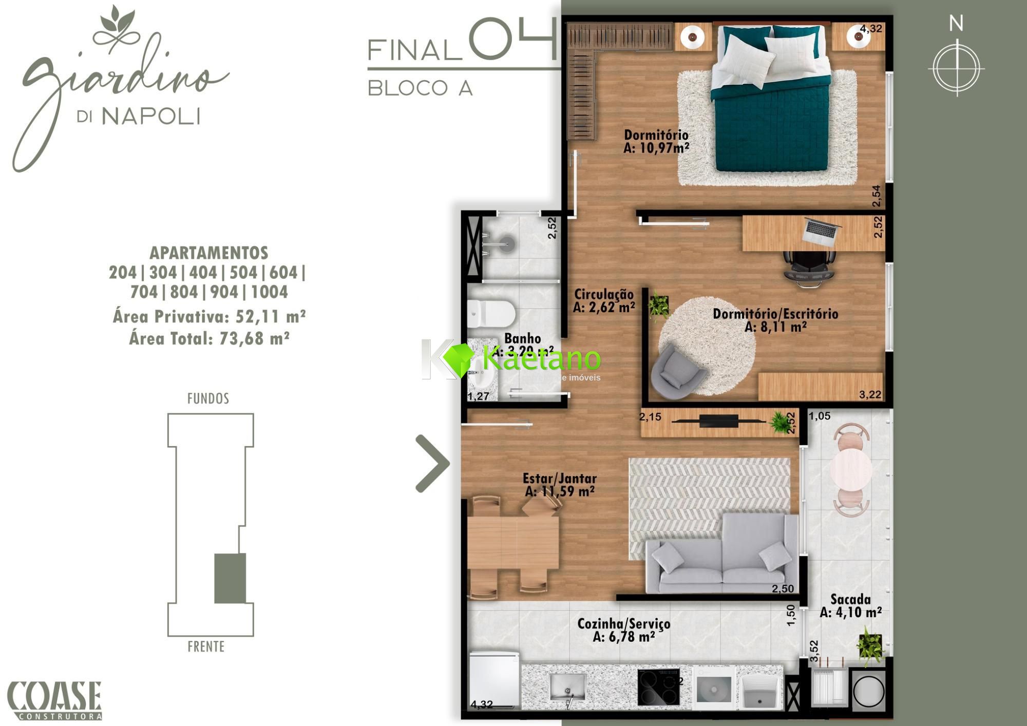 Apartamento à venda com 2 quartos, 52m² - Foto 13