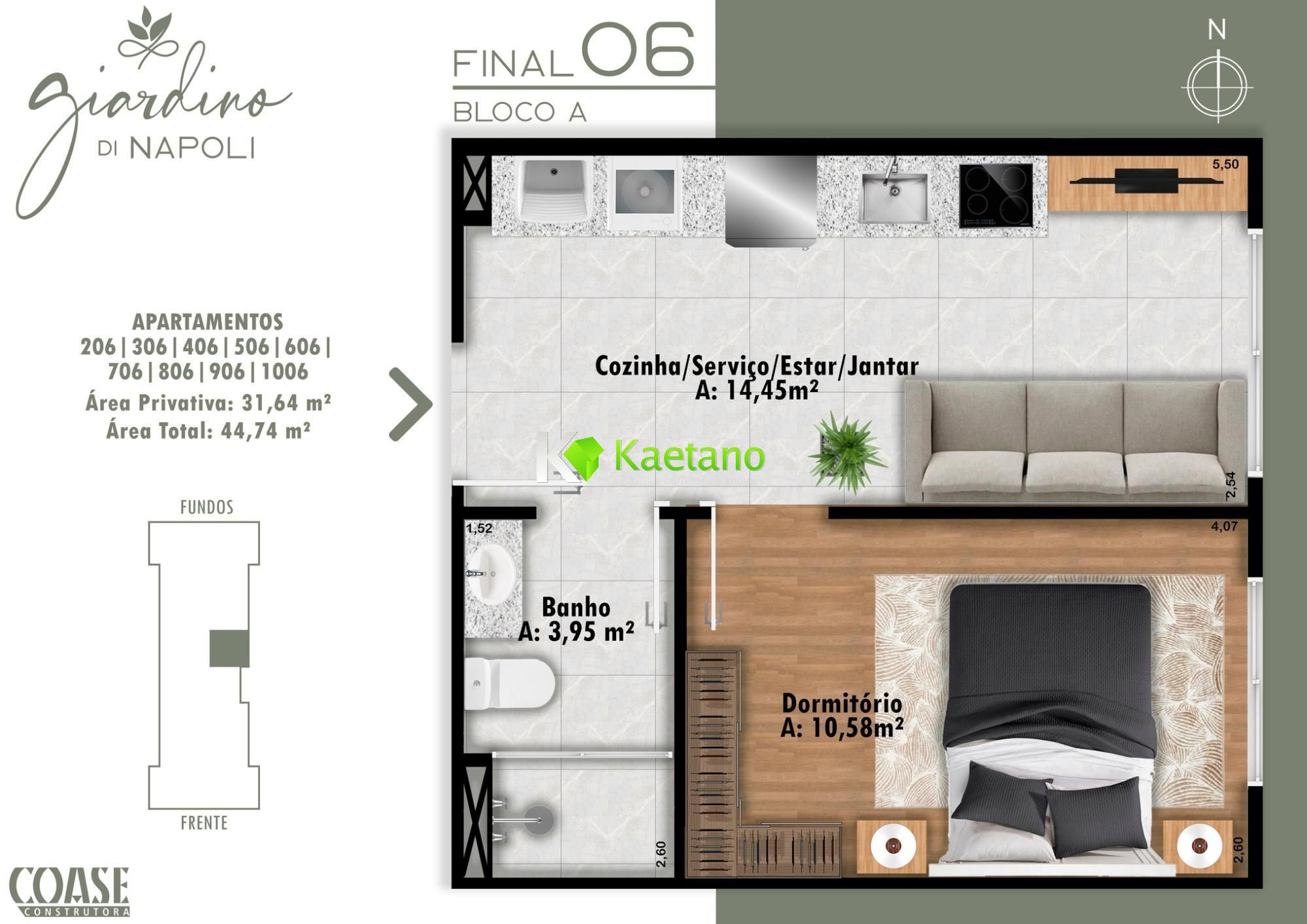 Apartamento à venda com 1 quarto, 31m² - Foto 13