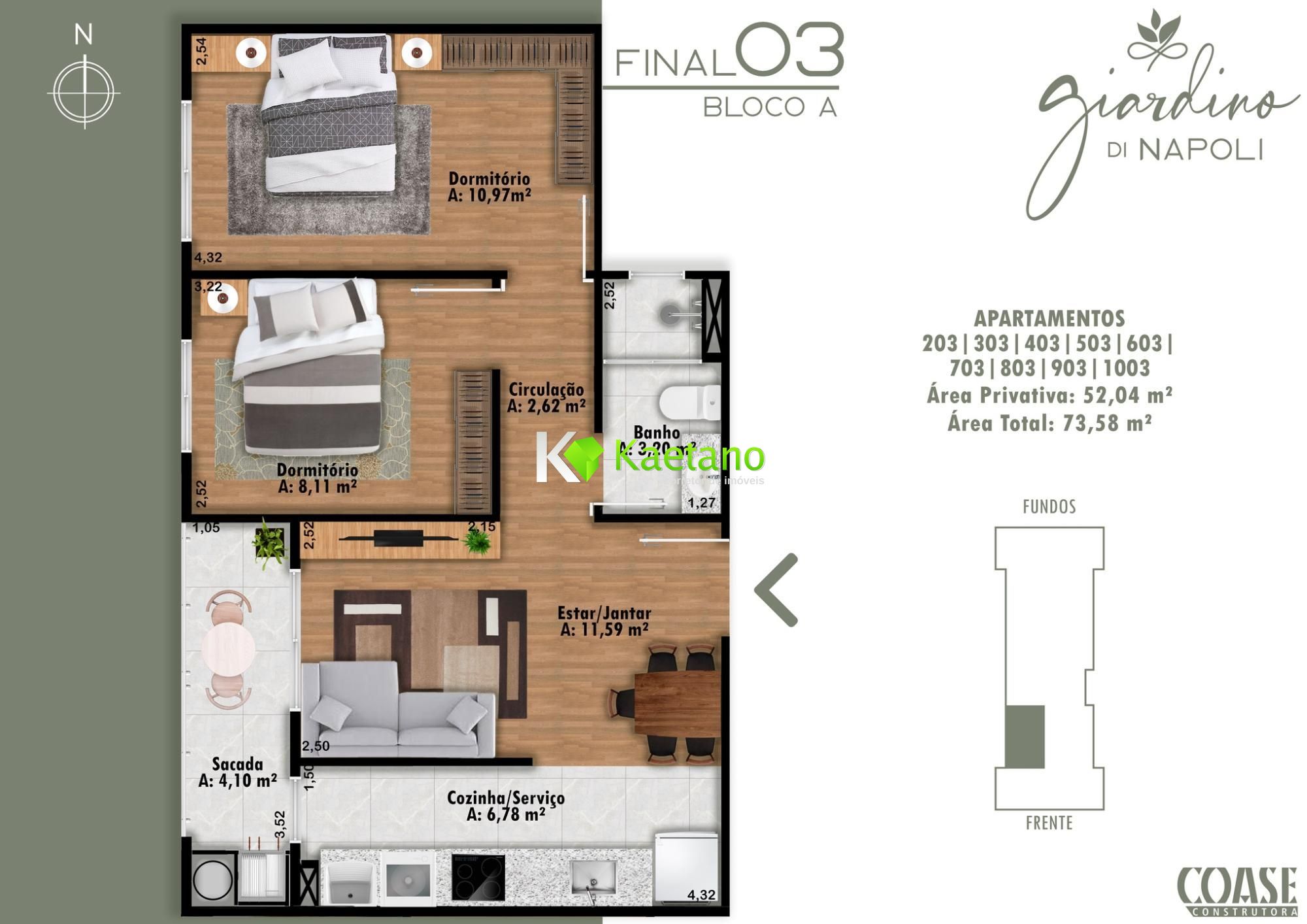 Apartamento à venda com 2 quartos, 52m² - Foto 13