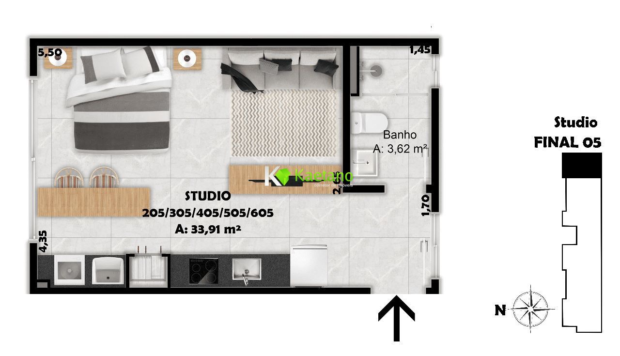 Apartamento à venda com 1 quarto, 27m² - Foto 13