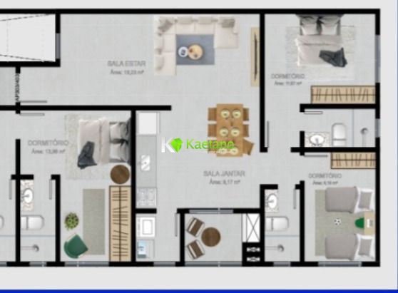 Apartamento à venda com 2 quartos, 76m² - Foto 2