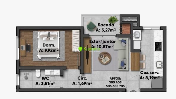 Apartamento à venda com 2 quartos, 69m² - Foto 41