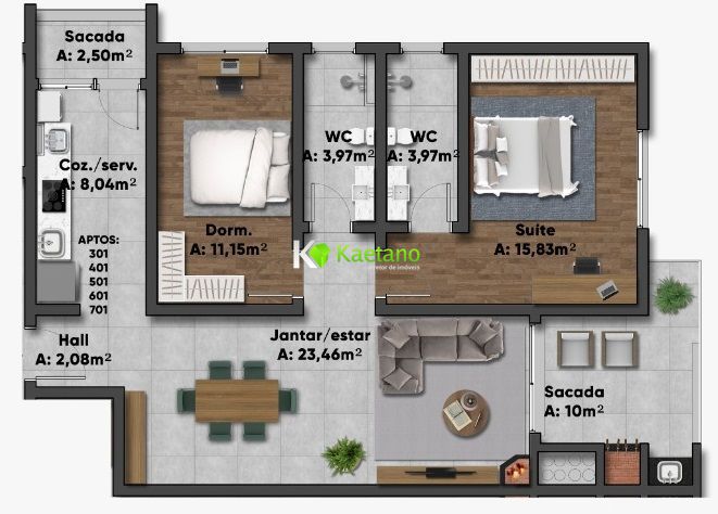 Apartamento à venda com 2 quartos, 97m² - Foto 37