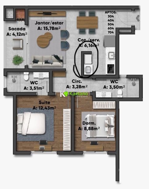 Apartamento à venda com 2 quartos, 97m² - Foto 40