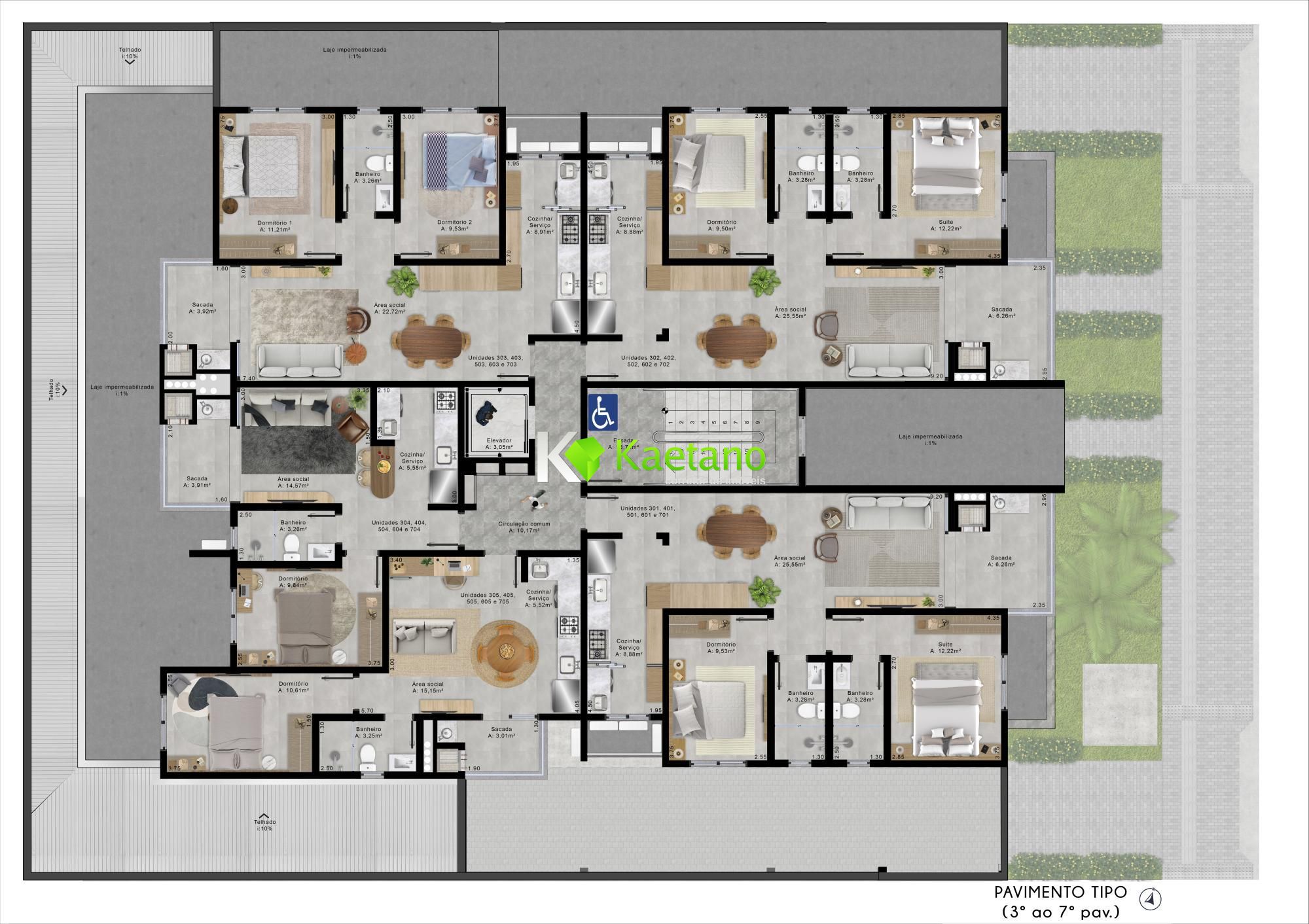 Apartamento à venda com 2 quartos, 79m² - Foto 3