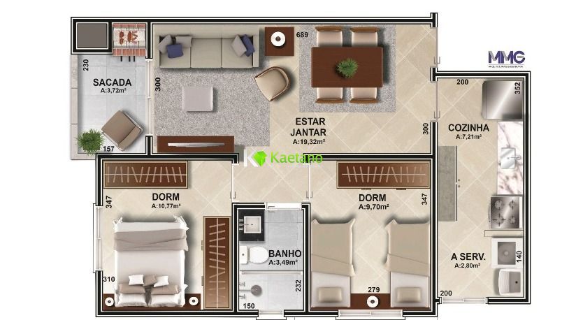 Apartamento à venda com 2 quartos, 76m² - Foto 13