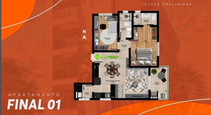 Apartamento à venda com 2 quartos, 73m² - Foto 13