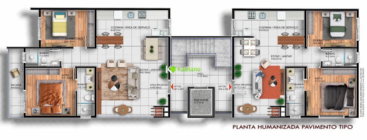 Apartamento à venda com 2 quartos, 72m² - Foto 12