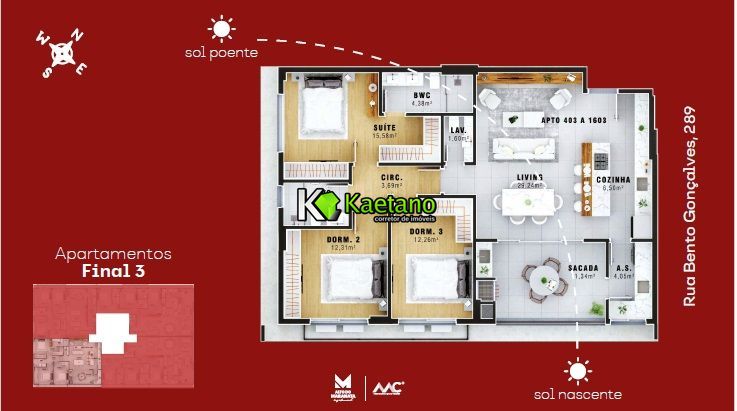 Apartamento à venda com 3 quartos, 120m² - Foto 14