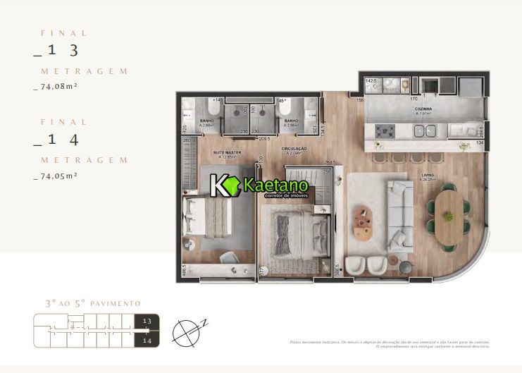 Apartamento à venda com 2 quartos, 74m² - Foto 22