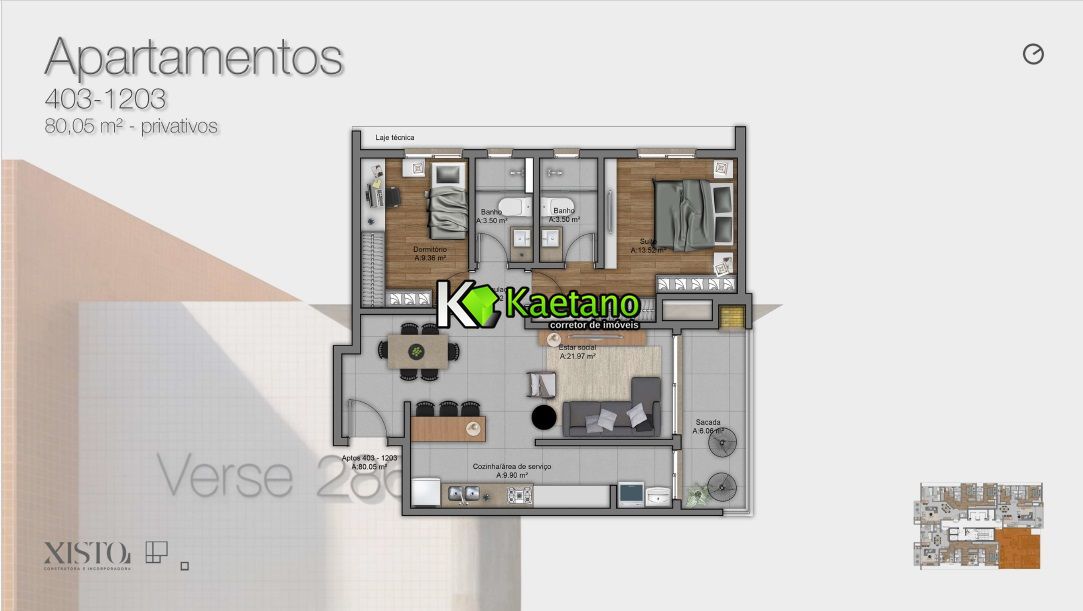 Apartamento, 2 quartos, 80 m² - Foto 6