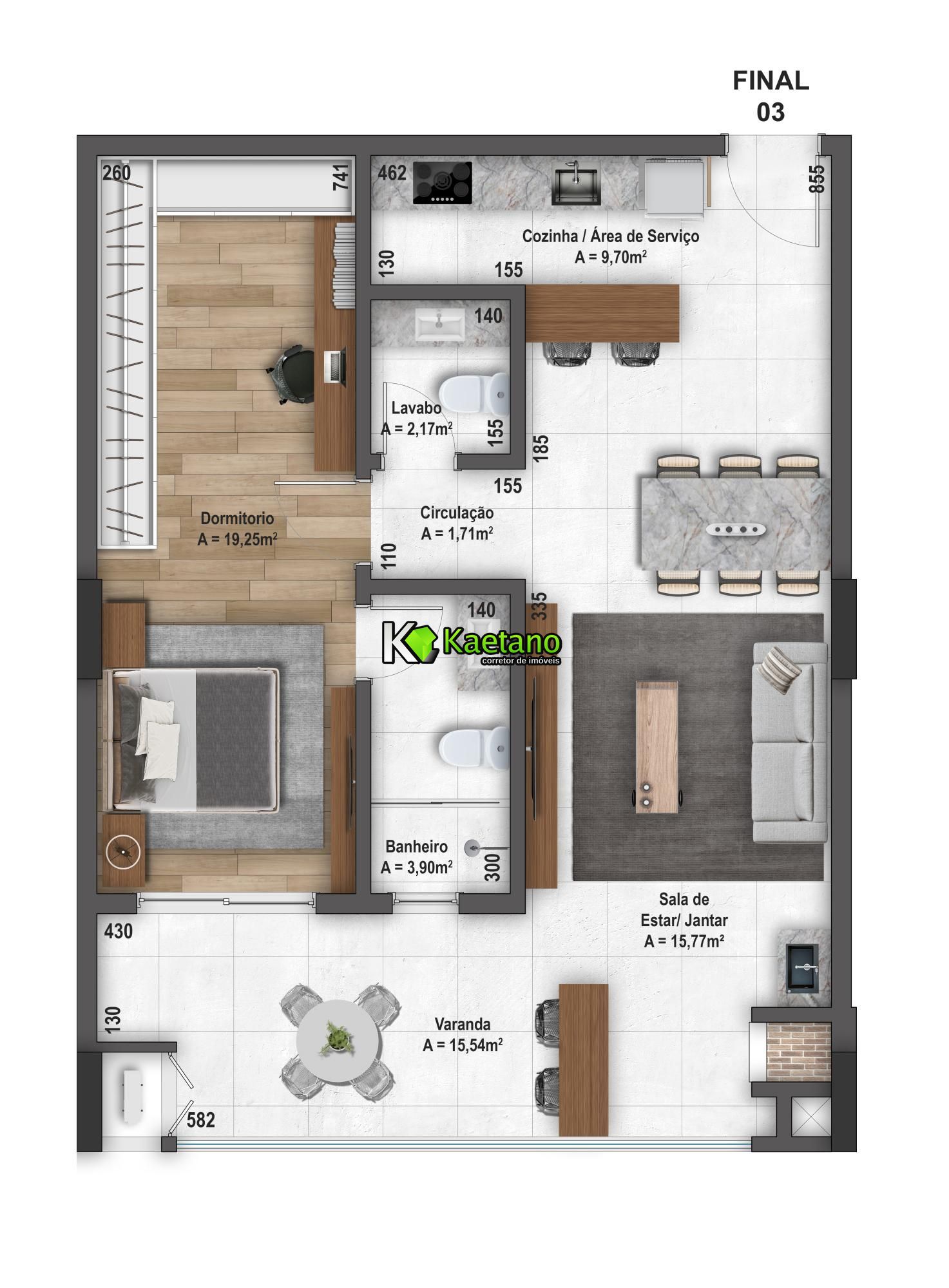 Apartamento, 1 quarto, 78 m² - Foto 9