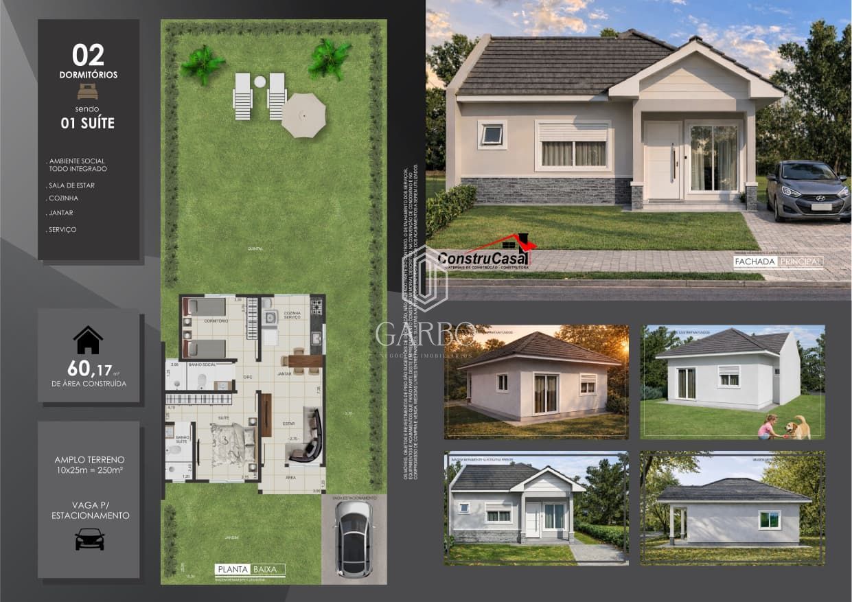 Casa, 2 quartos, 60 m² - Foto 8