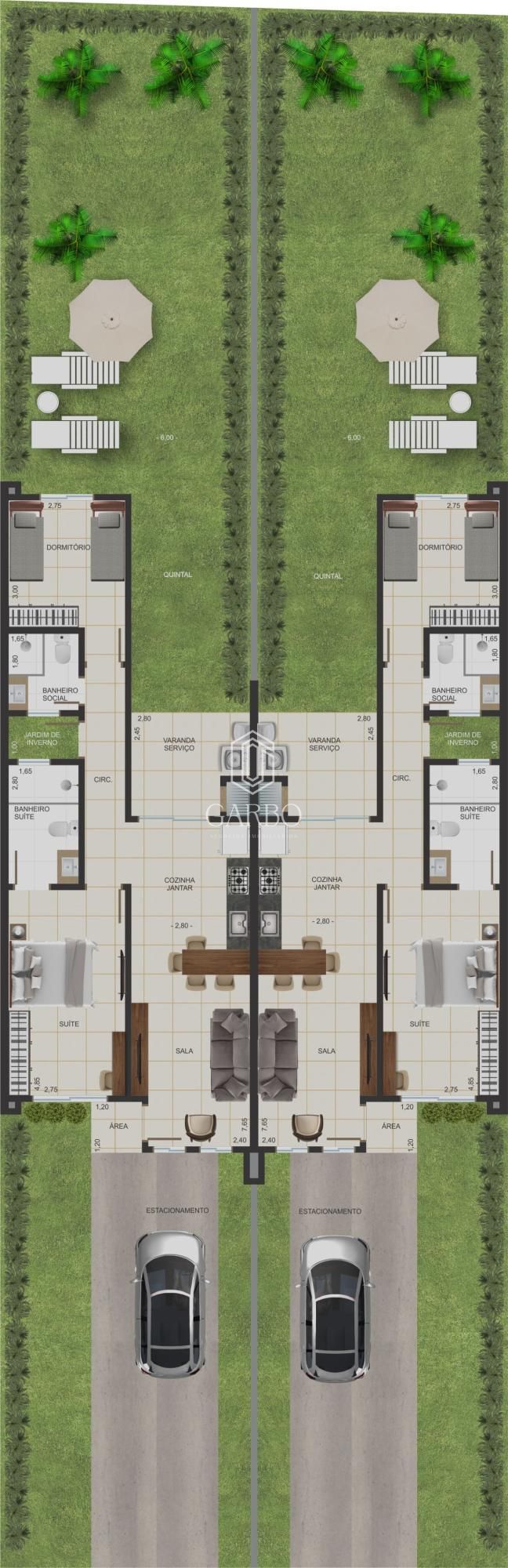 Casa, 2 quartos, 74 m² - Foto 13