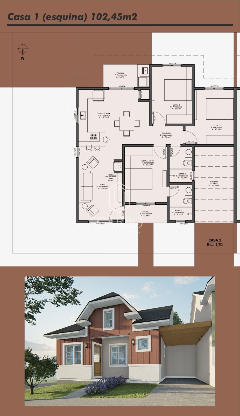 Casa, 3 quartos, 102 m² - Foto 4