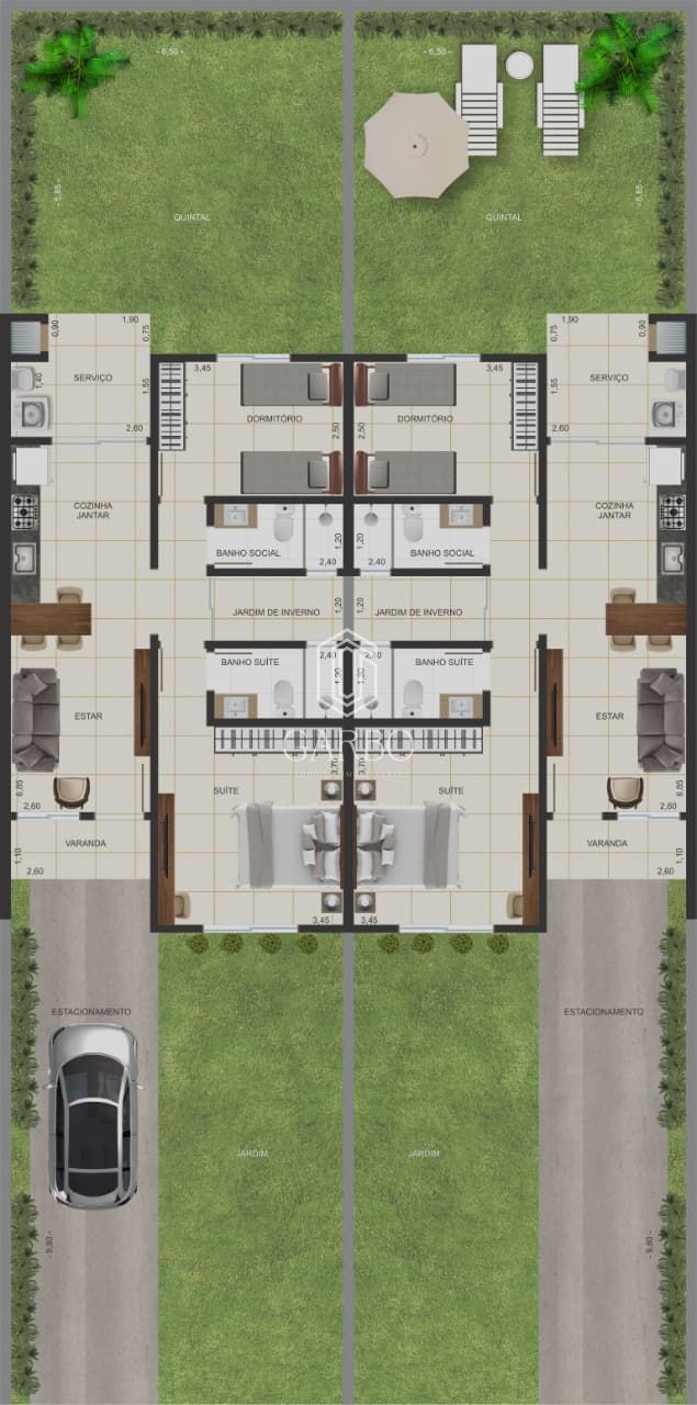 Casa, 2 quartos, 65 m² - Foto 7