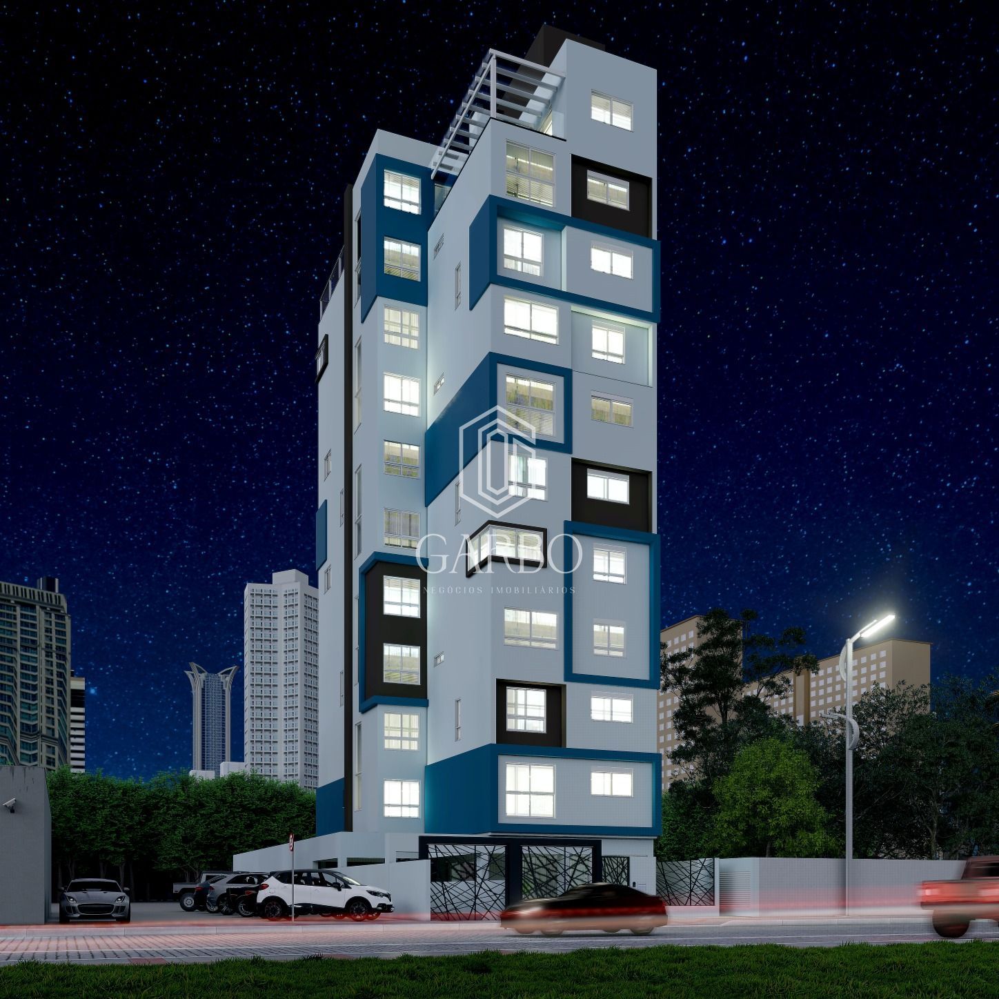 Apartamento na planta de um quarto em Santa Cruz do Sul