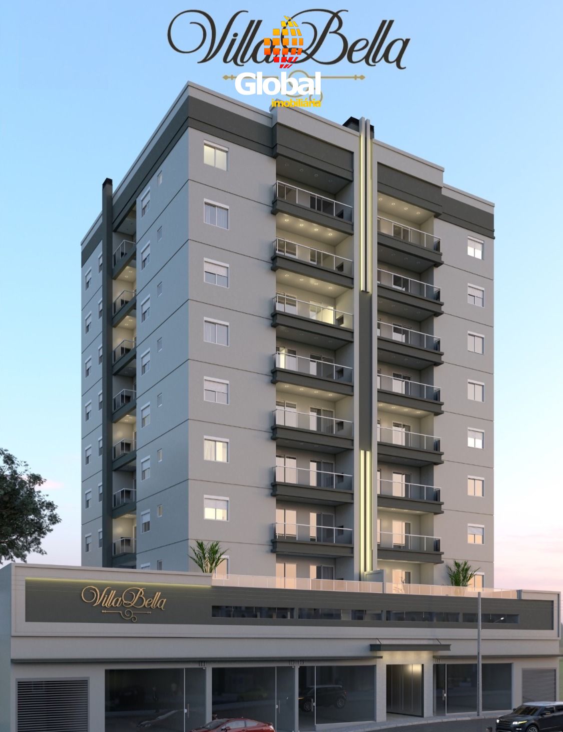 Villa Bella: apartamentos na planta 3 dormitórios no Centro de Carazinho