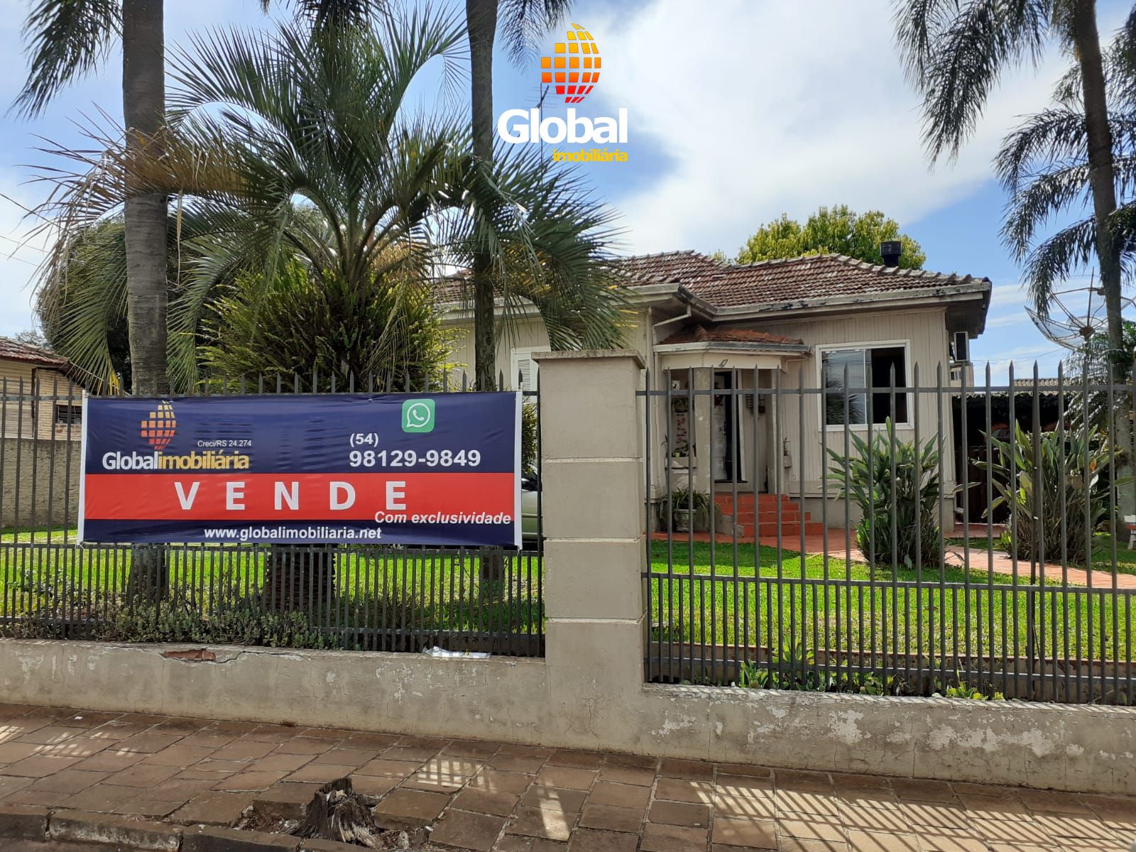 Terreno comercial com residência no centro