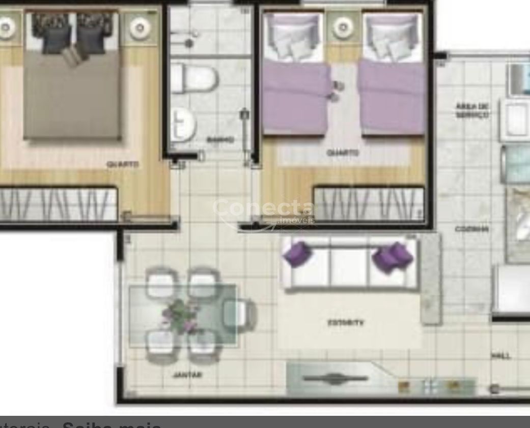 Apartamento à venda com 2 quartos, 50m² - Foto 2