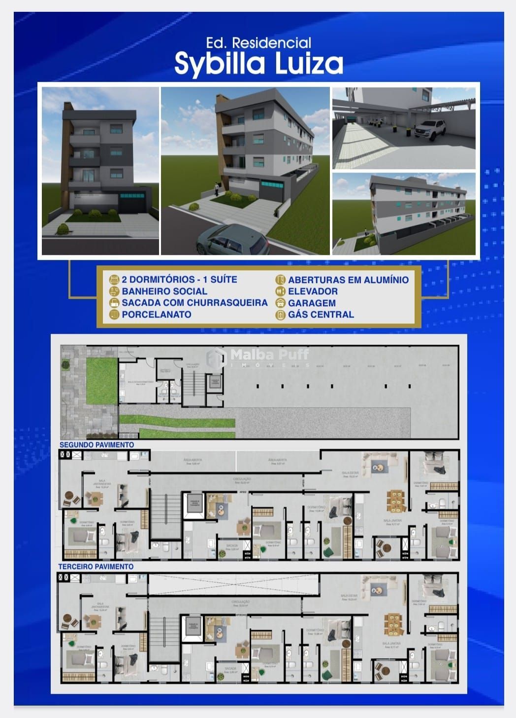 Apartamento à venda com 2 quartos, 60m² - Foto 2