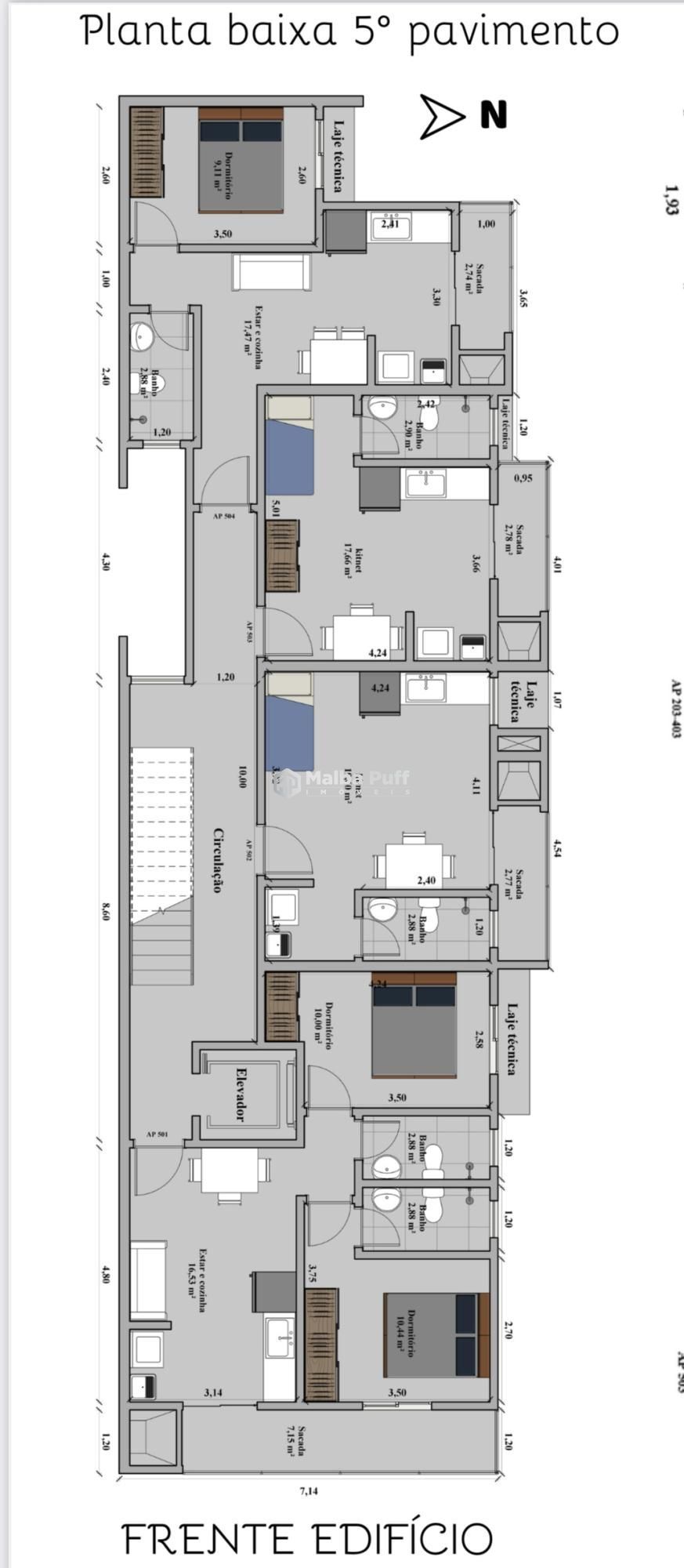 Apartamento à venda com 1 quarto, 37m² - Foto 4