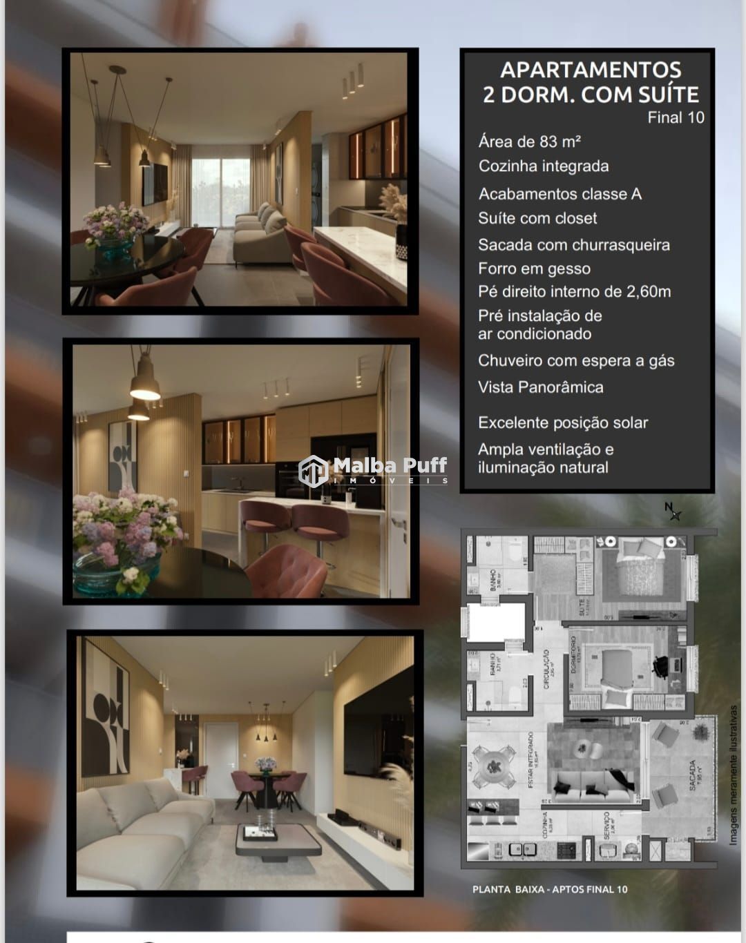 Apartamento de 2 quartos, 82m² no bairro Camobi, em Santa Maria | Eu Corretor