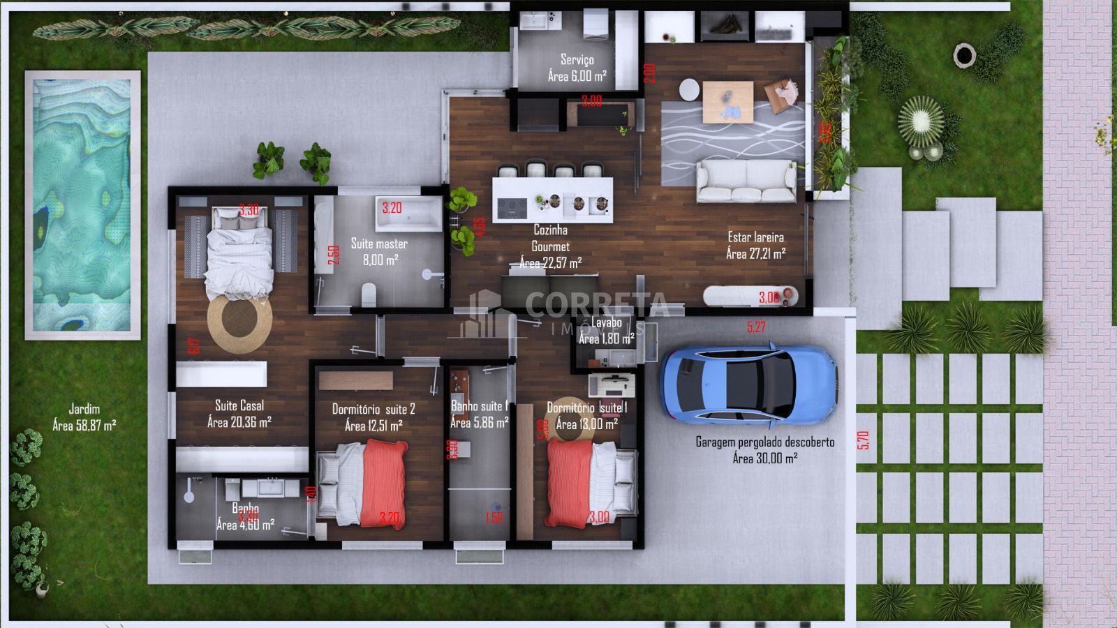 Casa à venda com 3 quartos, 180m² - Foto 8