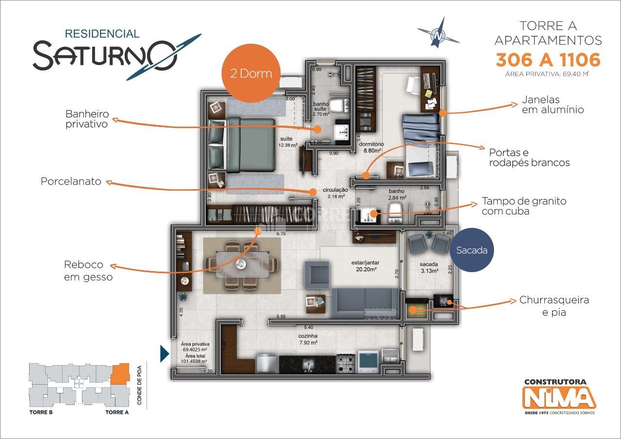 Apartamento, 1 quarto, 48 m² - Foto 4