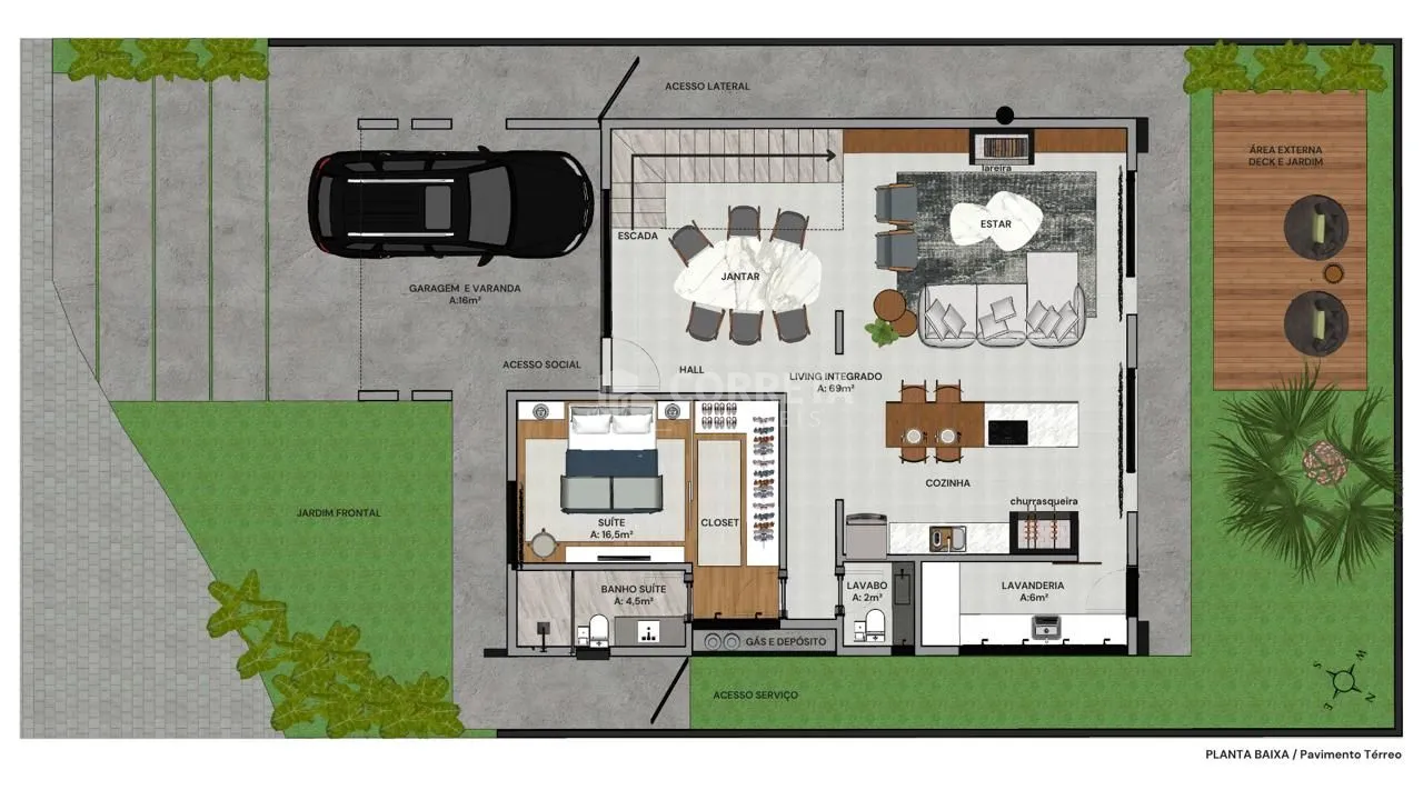 Casa de Condomínio, 3 quartos - Foto 2
