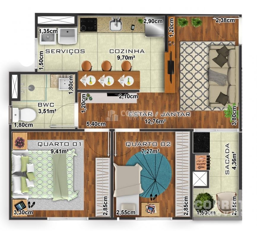 Apartamento à venda com 2 quartos, 52m² - Foto 11