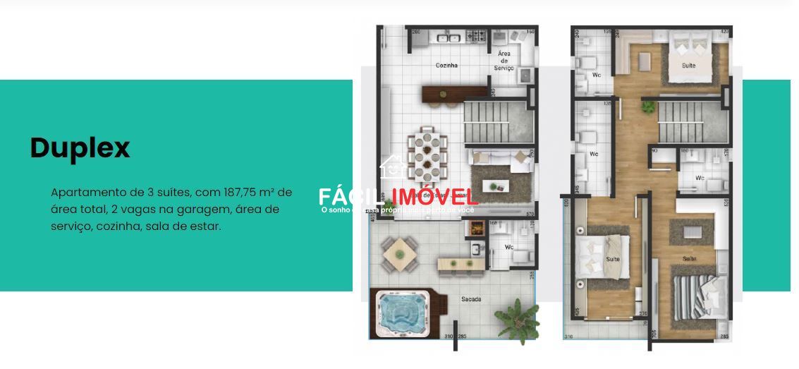 Apartamento à venda com 2 quartos, 115m² - Foto 4