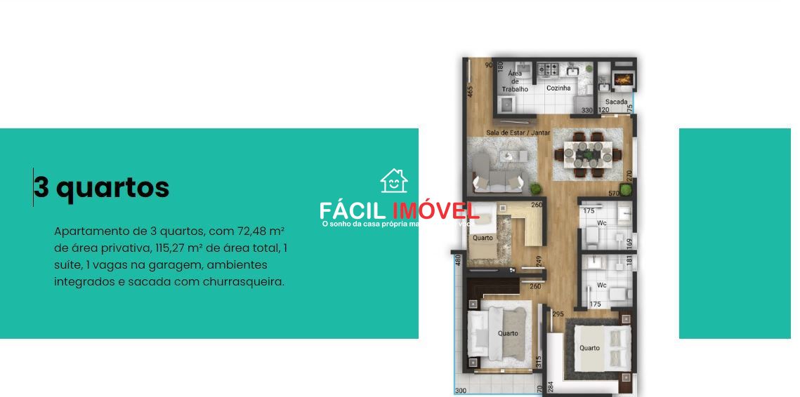 Apartamento, 2 quartos, 115 m² - Foto 3