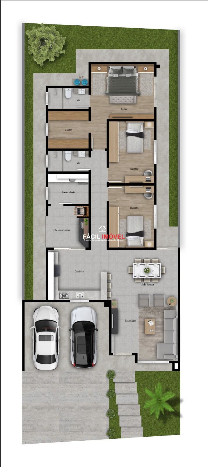 Casa de Condomínio, 3 quartos - Foto 2