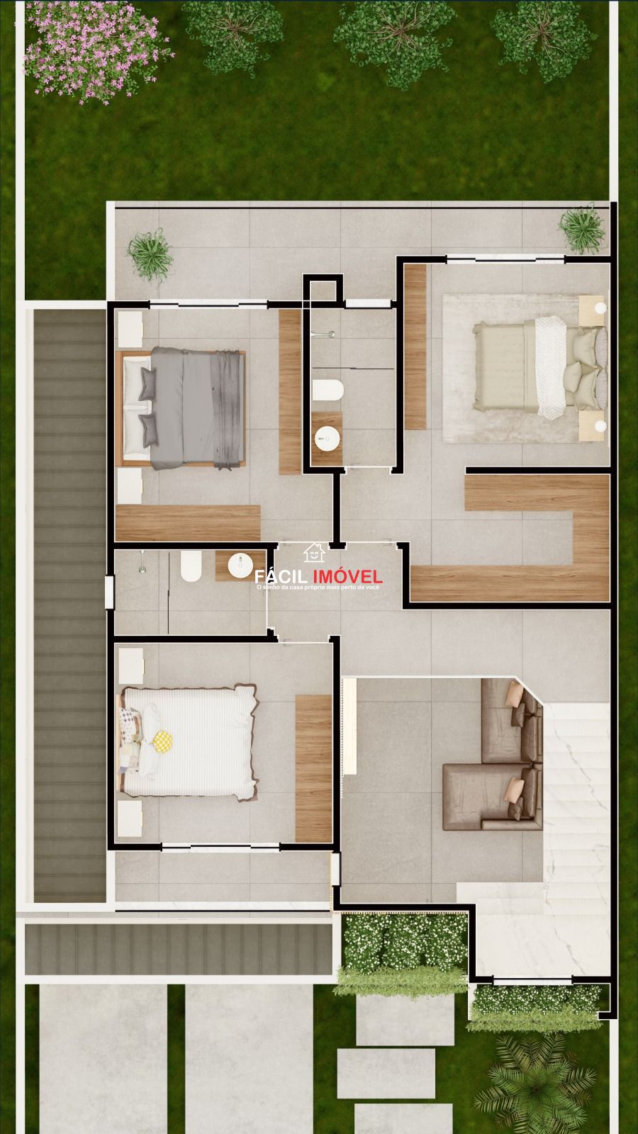 Casa de Condomínio, 3 quartos - Foto 2