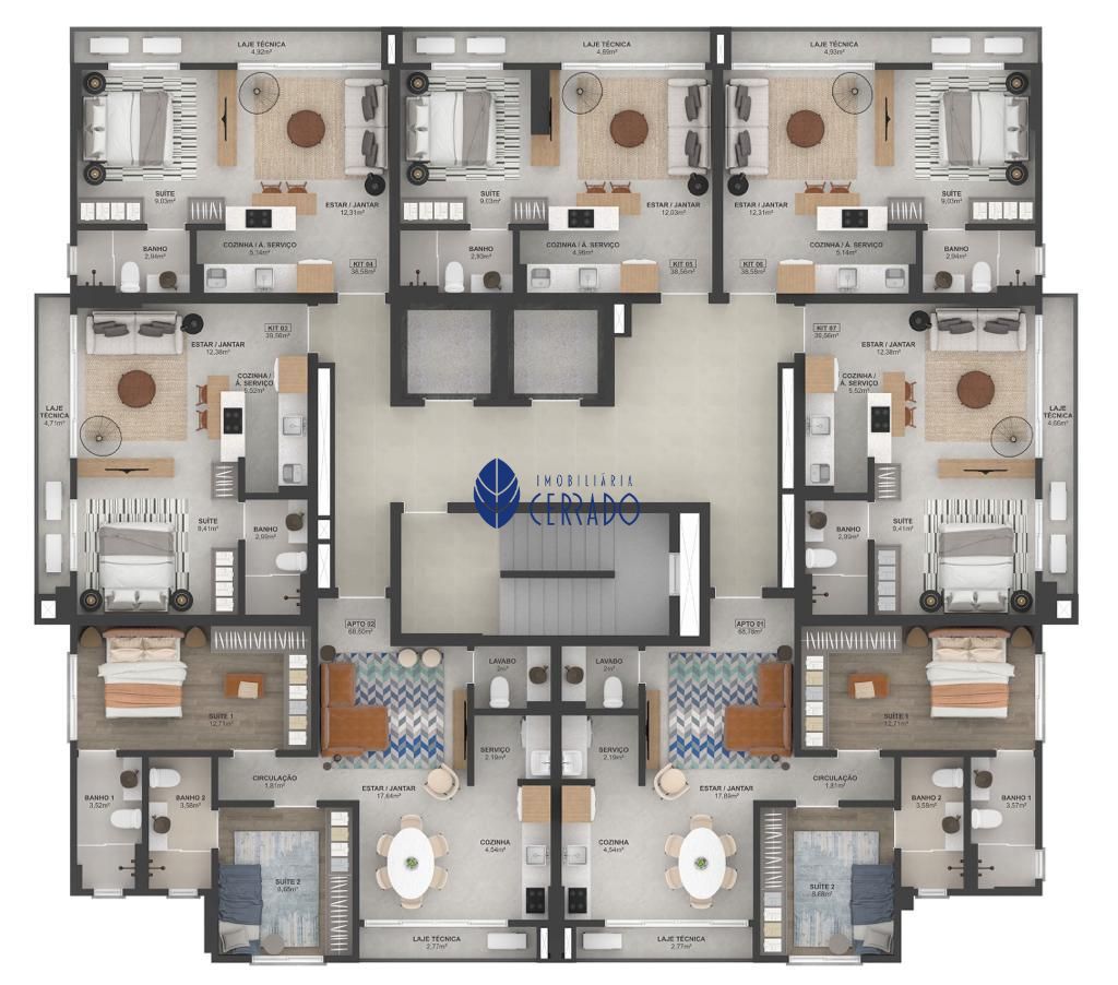 Apartamento à venda com 2 quartos, 69m² - Foto 12