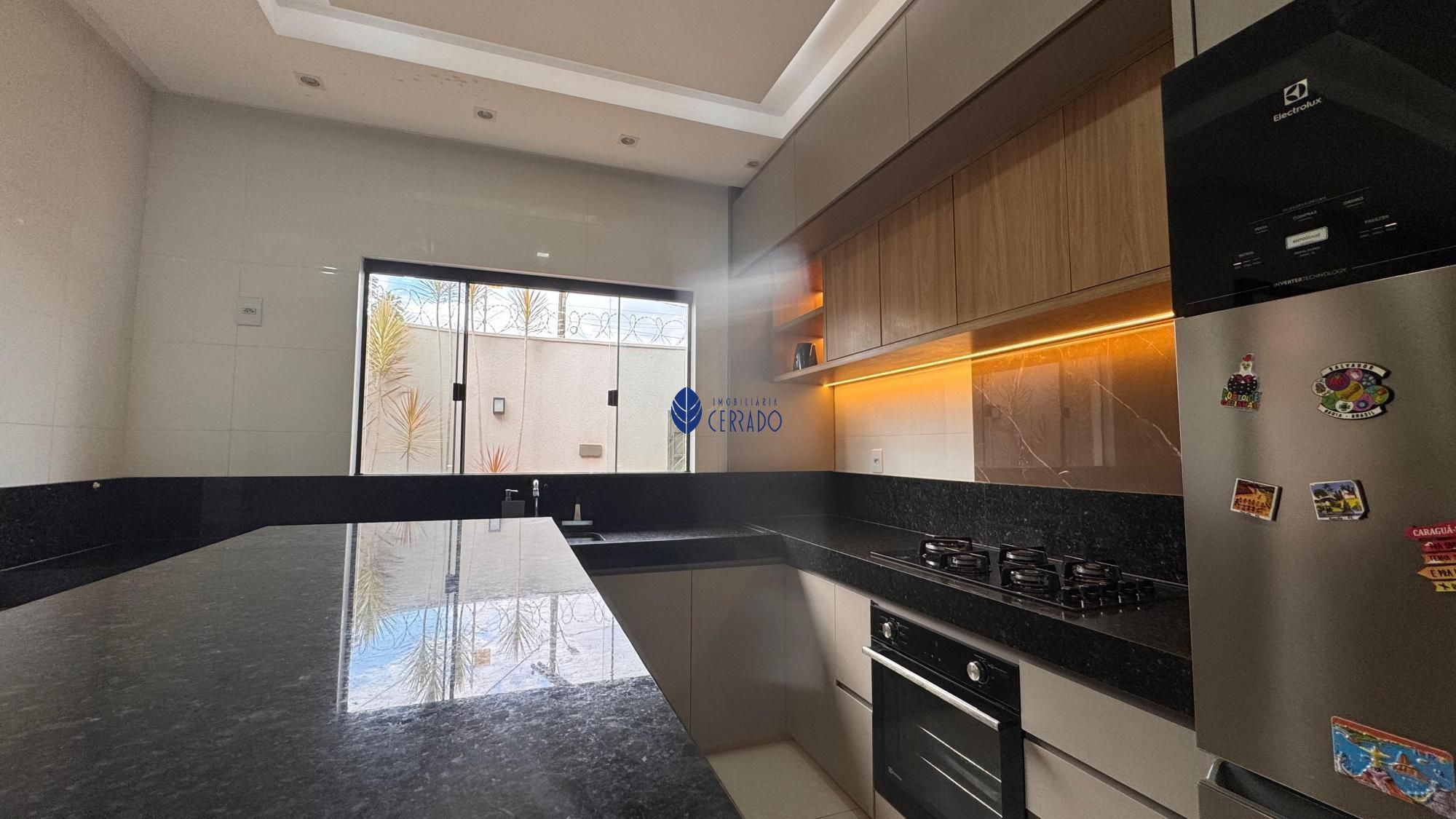 Casa moderna à venda no residencial villa bella: 3 quartos, 