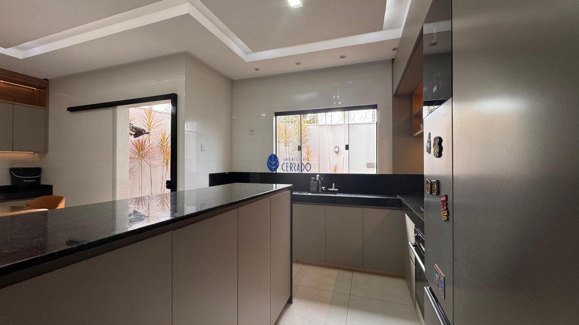 Casa moderna à venda no residencial villa bella: 3 quartos, 