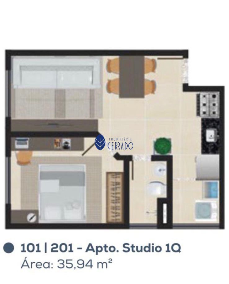 Apartamento, 1 quarto, 36 m² - Foto 12