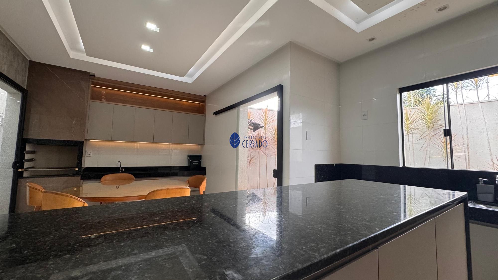Casa moderna à venda no residencial villa bella: 3 quartos, 