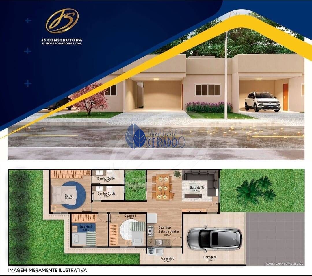 Casa de Condomínio de 3 quartos, 99m² no bairro Residencial Vale dos Pirineus, em Anápolis | Eu Corretor