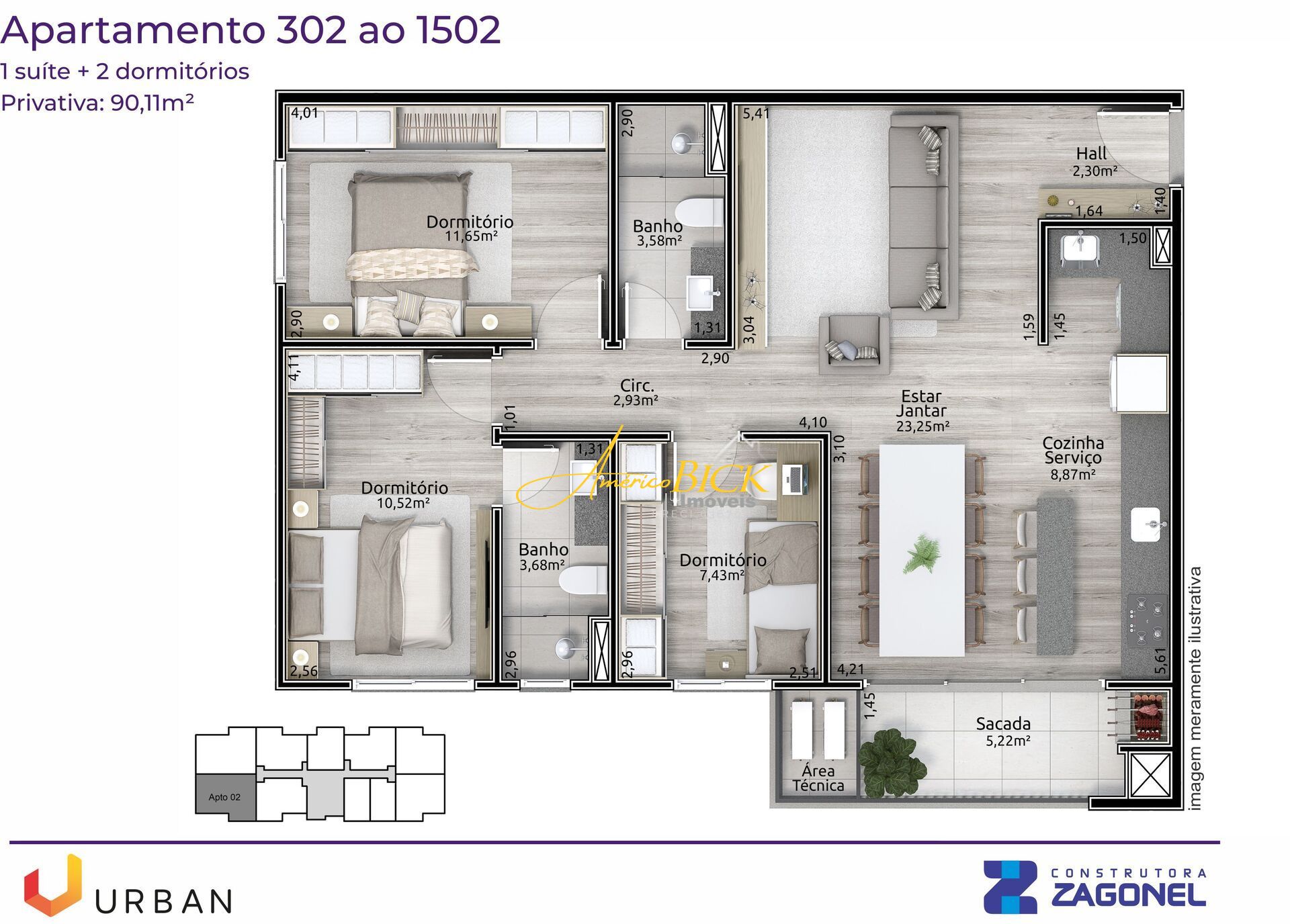 Apartamento de 1 quarto, 79m² no bairro Goiás, em Santa Cruz do Sul | Eu Corretor